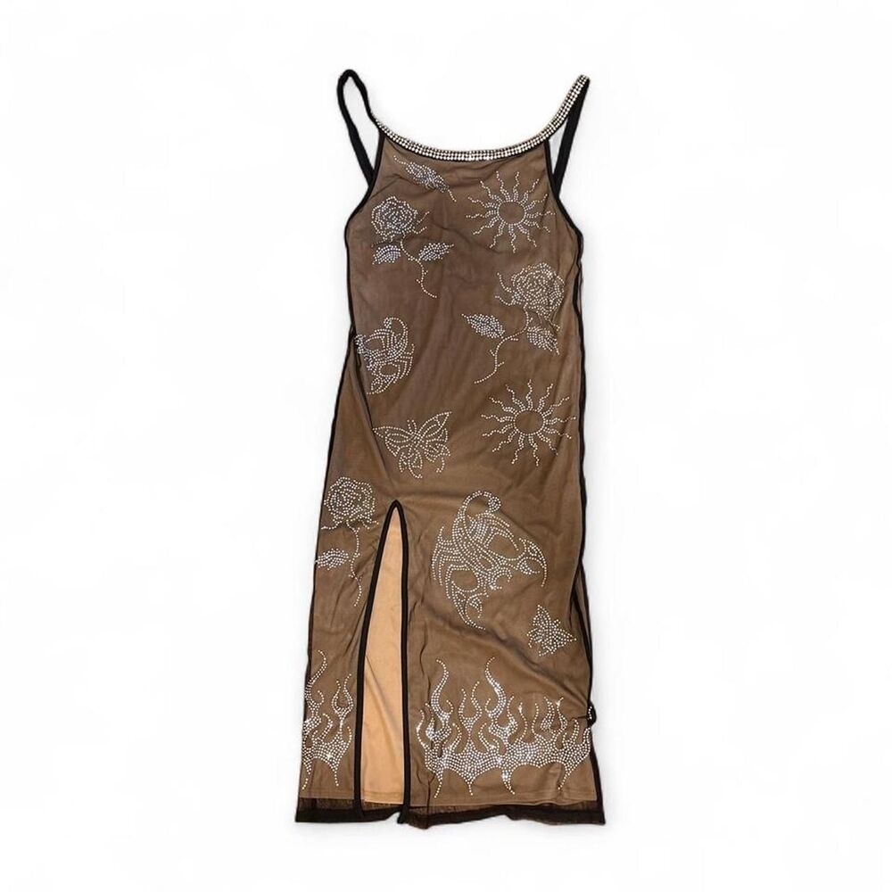 Jaded-london Women's Brown and Tan Dress